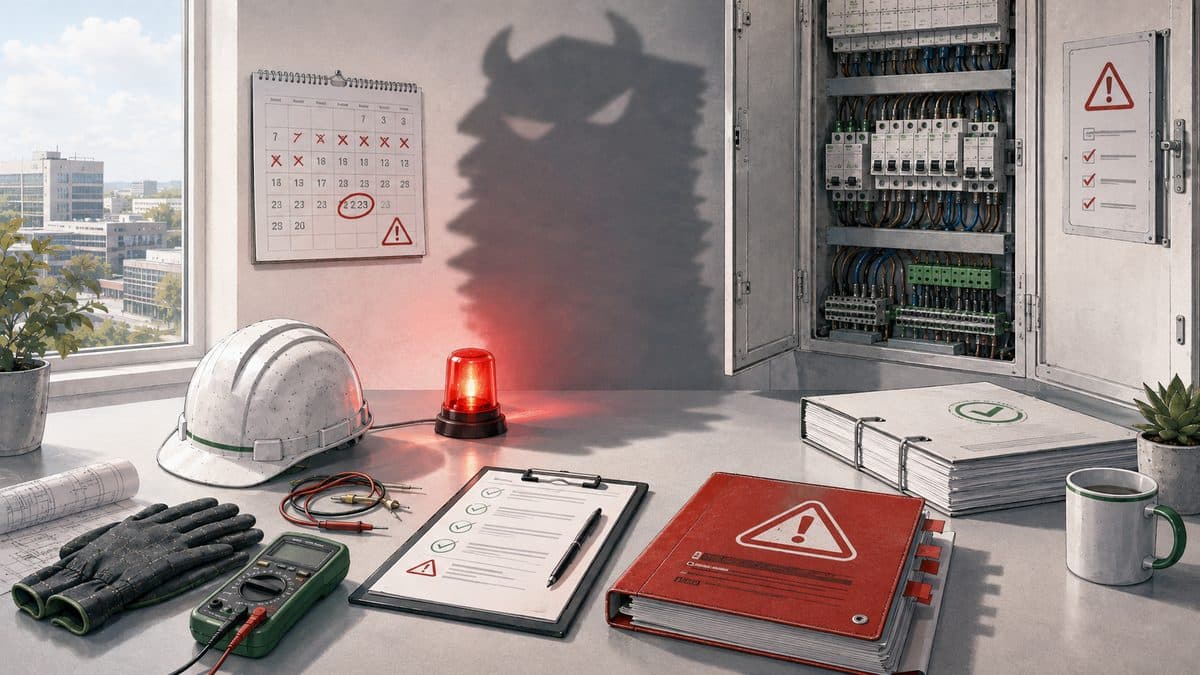 Neodstraněné závady po revizi elektrického zařízení a termín nápravy